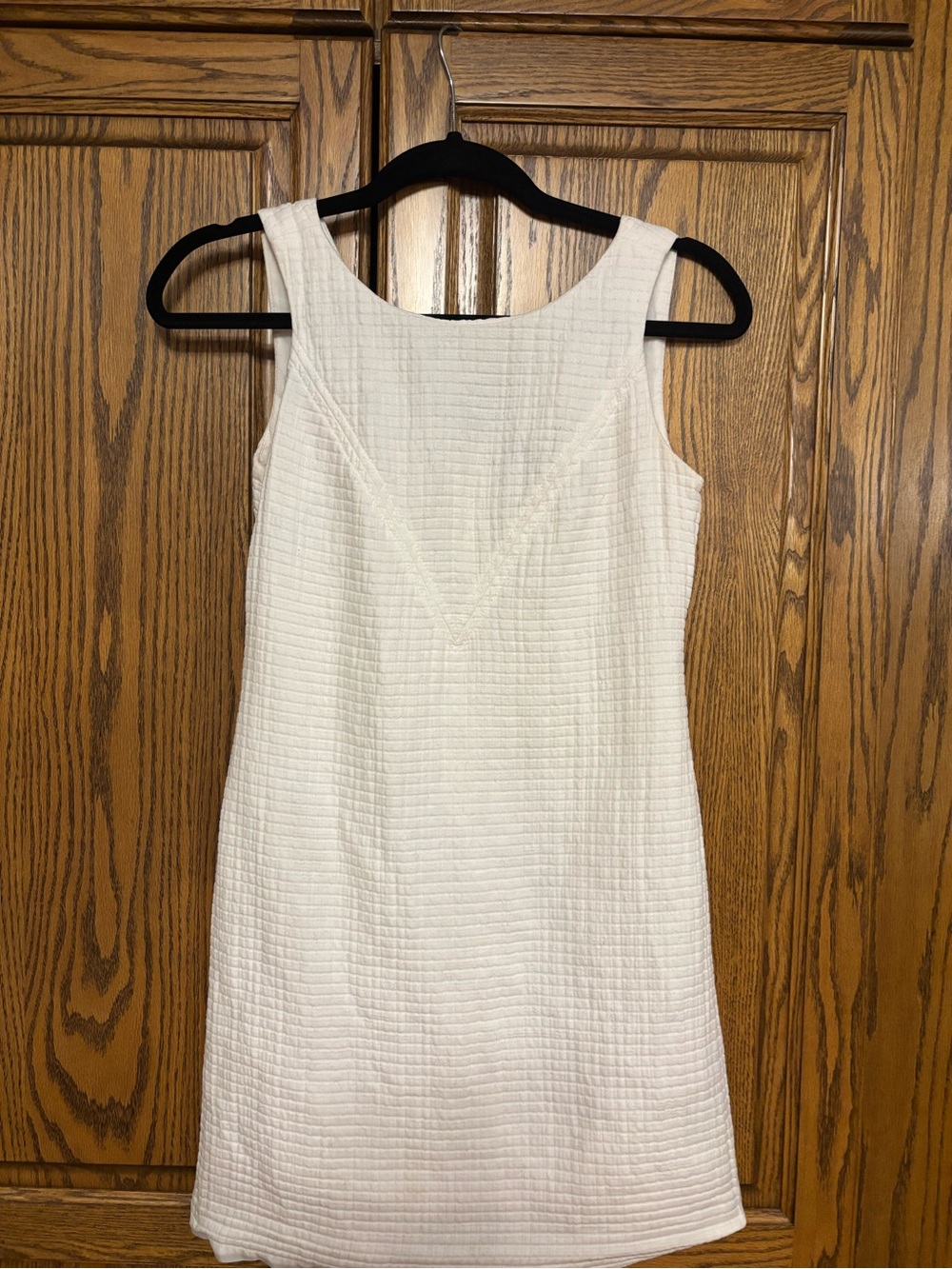Banana Republic white/Ivory Textured Sleeveless Shift Dress size 00